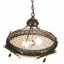 Luminaire suspendu en laiton antique à 2 lumières Labriola