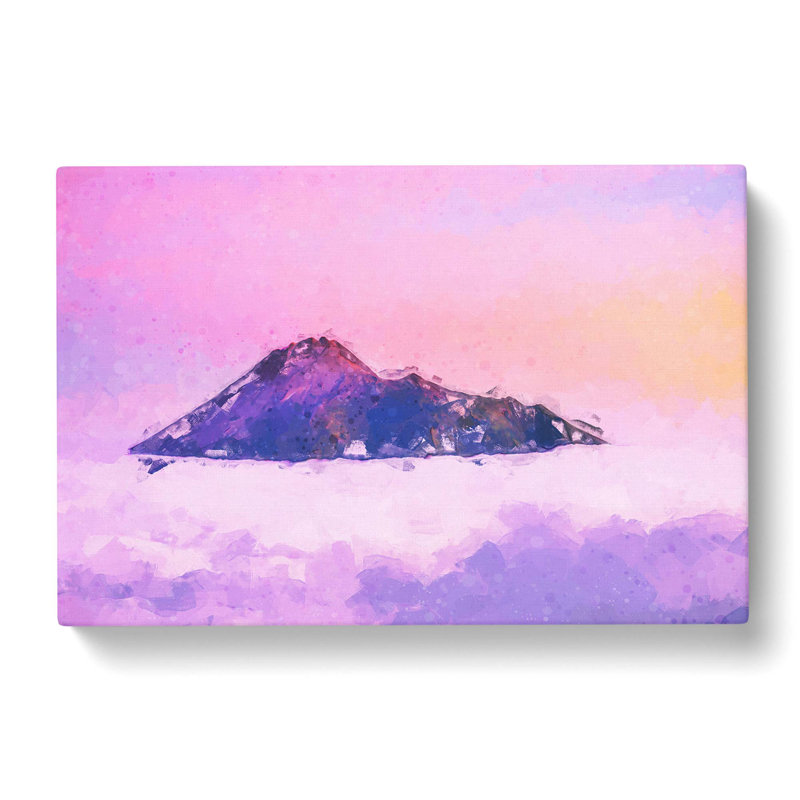 Mount Merapi In Indonesia In Abstract - Wrapped Canvas Print, 40cm H x 60cm W x 3cm D