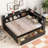 L-shaped Bookcases Bed with Power Outlets, USB Charging Ports,Two Drawers-1231909405-1231909403