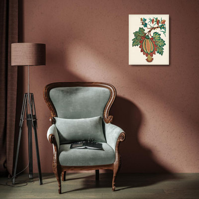 Art sur toile tendue par Red Studio Barrel Studio®: Jacobean Floral II