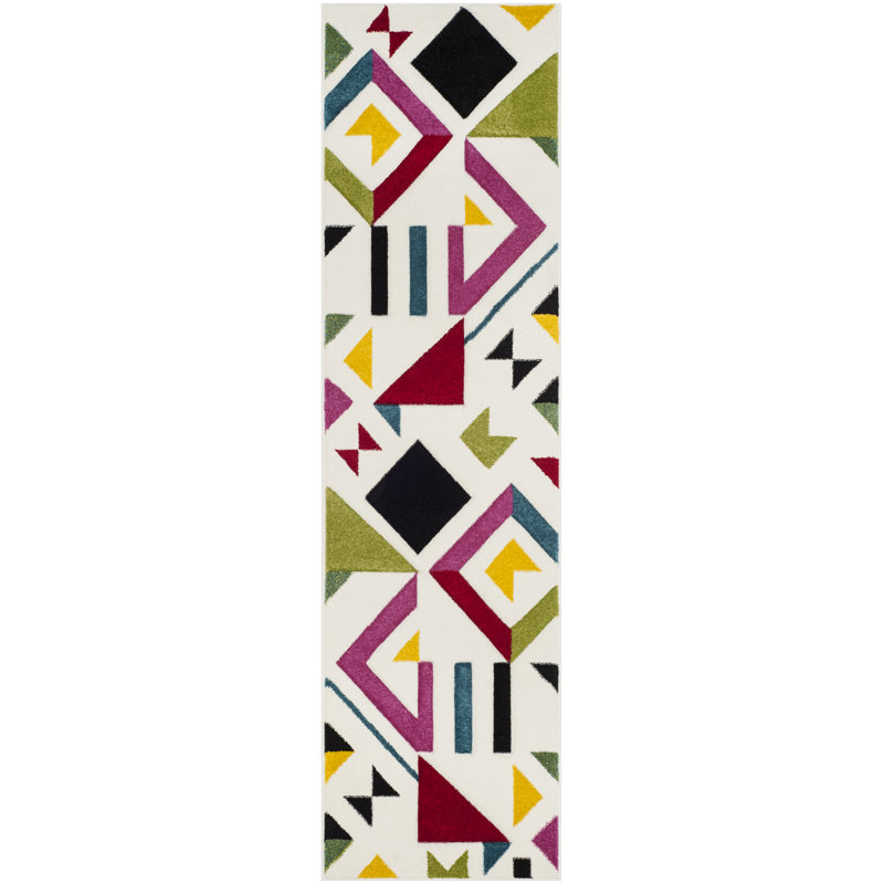 Severs Performance Geometric Rug, Runner 2'3" x 6'