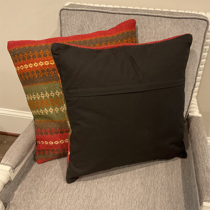 Flat Weave Throw Pillow