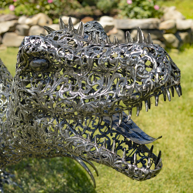 Jasean Dinosaurs Metal Garden Statue