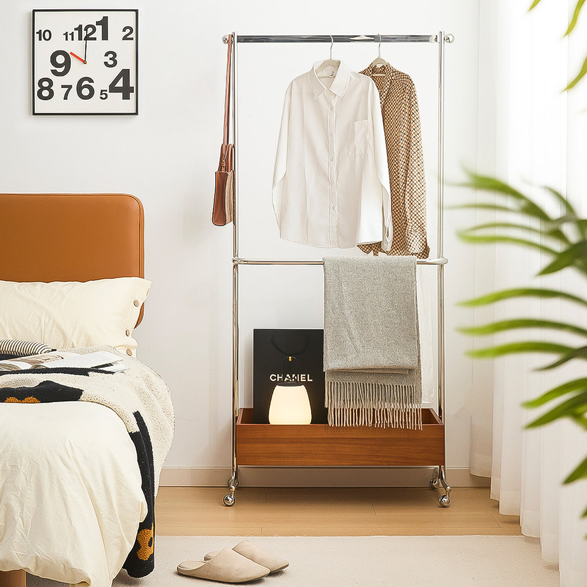 Recon Furniture 33.46'' Rolling Clothes Racks /Garment Racks Wayfair