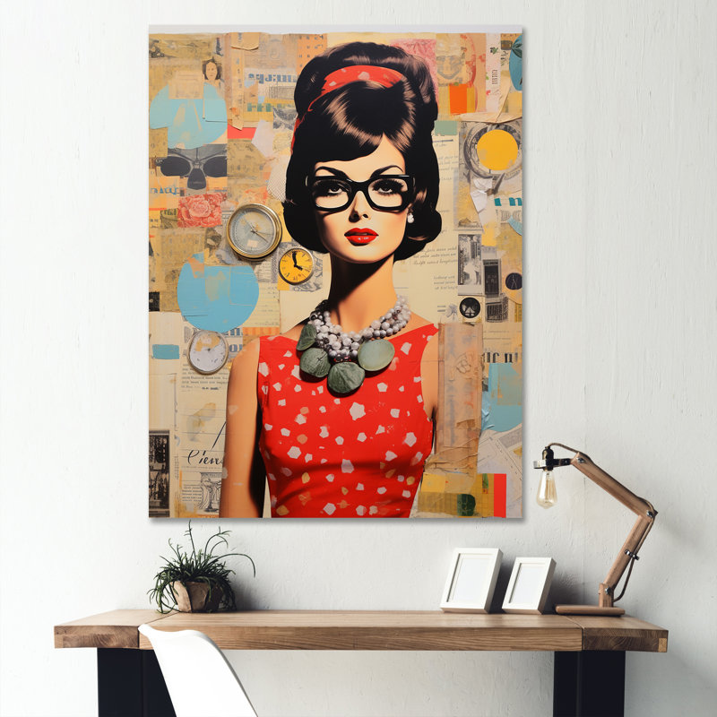 Mid Century Retro Rhythms III - reproduction d'art sur toile, H 40 po x l 30 po x P 1,5 po, Toile tendue