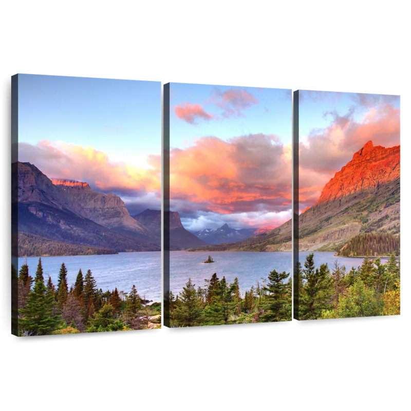 Alvord Saint Mary Lake At Sunrise, 24" H x 38" W