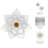 Metal Floral Wall Decor with Layered Petal Design, Modern Glam Wall Accent for Interiors-1548376123