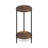Caureen 2-Tier Modern Tall Round Side End Table with Sturdy Metal Legs-374164064-346085101