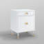 Table d'appoint en acrylique 1 tiroir 1 porte Araceli-39912363
