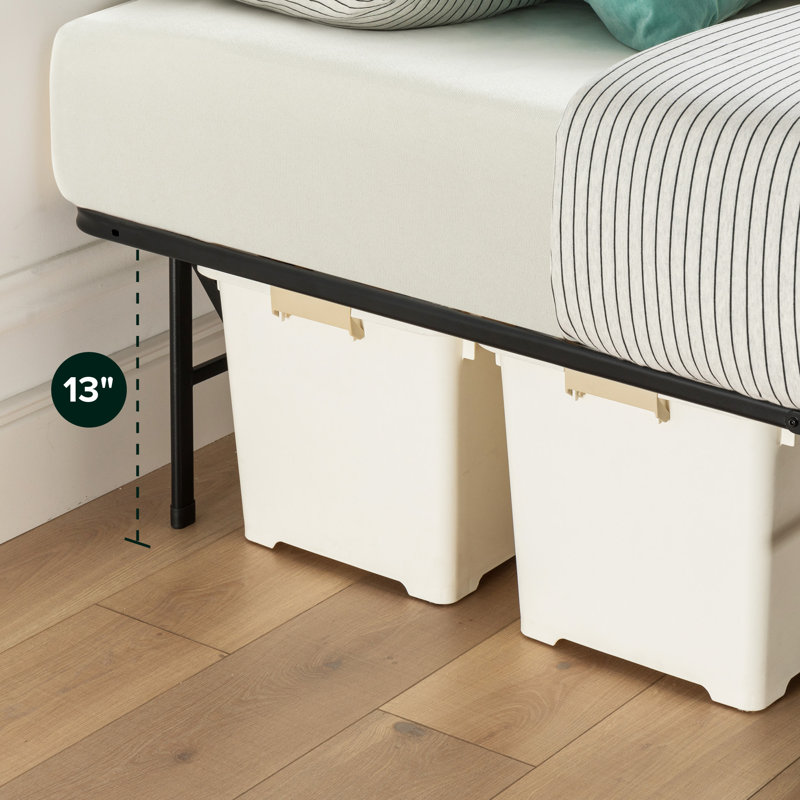 6" Medium Firm Memory Foam Mattress and 14" Foldable Steel Bed Frame Bundle - Sleep by Wayfair™, King, King