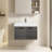 Integrated Solid Surface Basin WITHOUT Drain And Faucet, Glossy White Color
