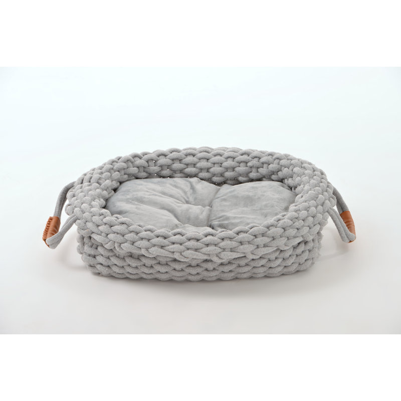 Laci Bolster Pet Bed, 46 W x 40 D cm