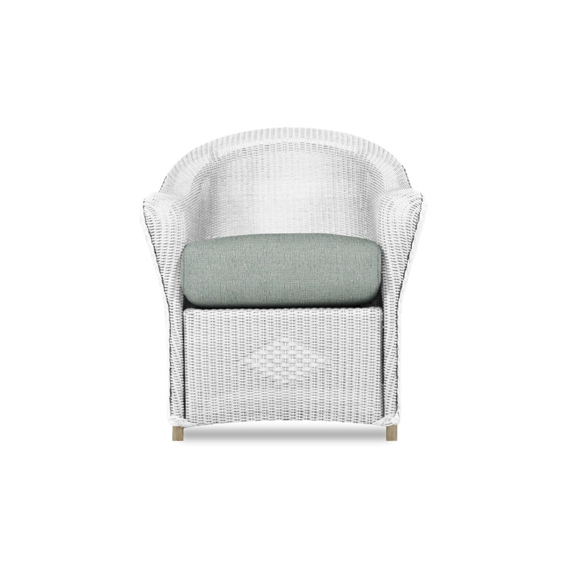 Reflections Outdoor Dining Armchair, Demo Oatmeal, White