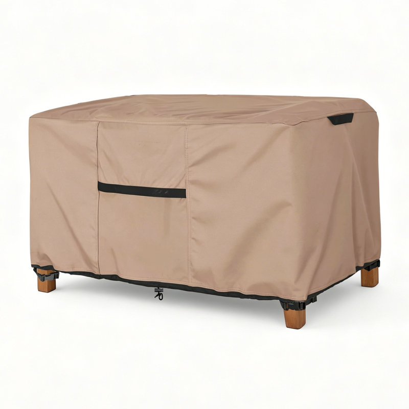 Housse pour table basse de patio, petite housse rectangulaire d'extérieur résistante et imperméable, L 36 po x l 22 po x H 18 po