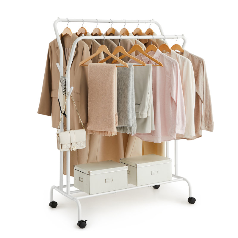 Sarka 103.5cm Rolling Clothing Rack