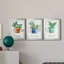 Basilic en pot - ensemble de 3 peintures sur toile encadrées-1187249456-1187249458
