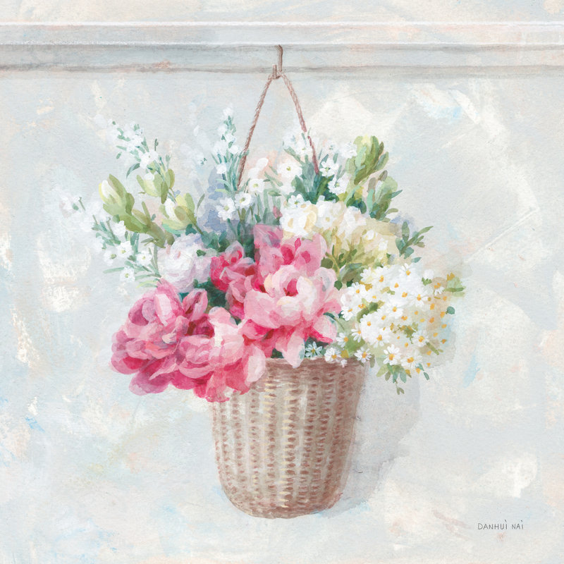 " Laundry Day V " by Danhui Nai Painting Print, 12" H x 12" W