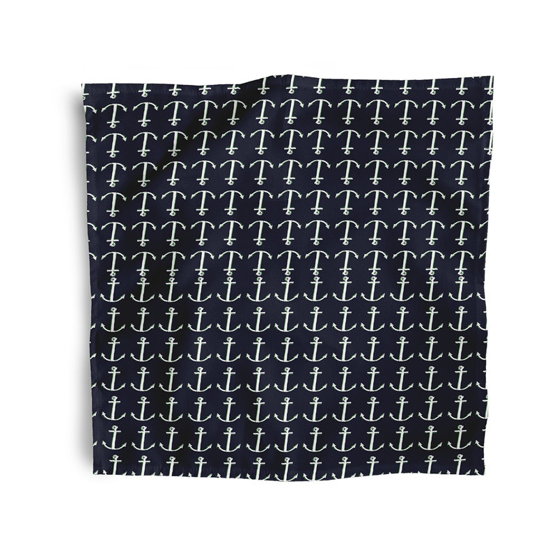 Ensemble de serviettes 4 pièces Wimer Coastal, L 18 po x L 18 po, Rouge