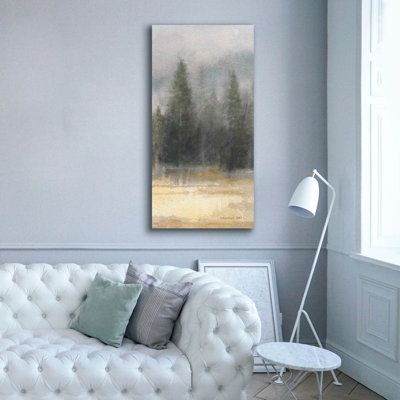 «Misty Pines Panel 2» par Danhui Nai, art mural sur toile