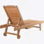 Chaise longue d'extérieur Outsunny avec table intégrée, dossier inclinable pour bronzer, roulettes, aspect bois rouge