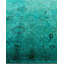 Contemporary Overdyed Wool Hand Knotted Blue Area Rug 6' 1" x 11' 8"