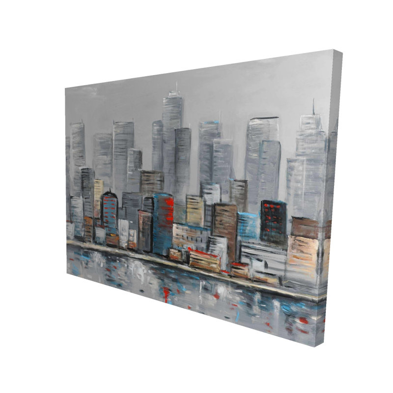 Abstract City Skyline - Contemporary Canvas for Home Decor