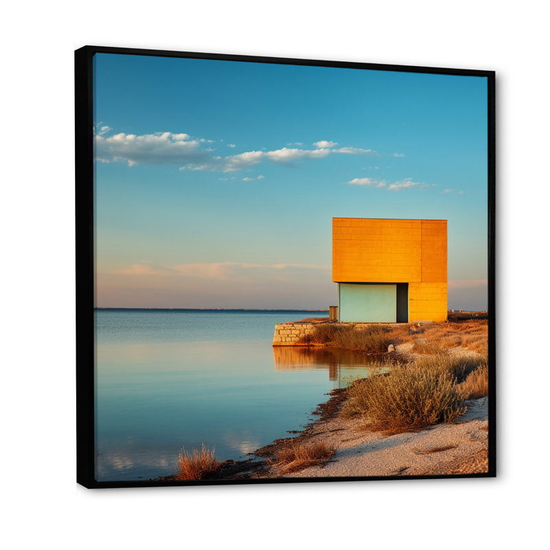 Lenka sur toile, H 24 po x l 24 po x P 1 po, Cadre flottant noir