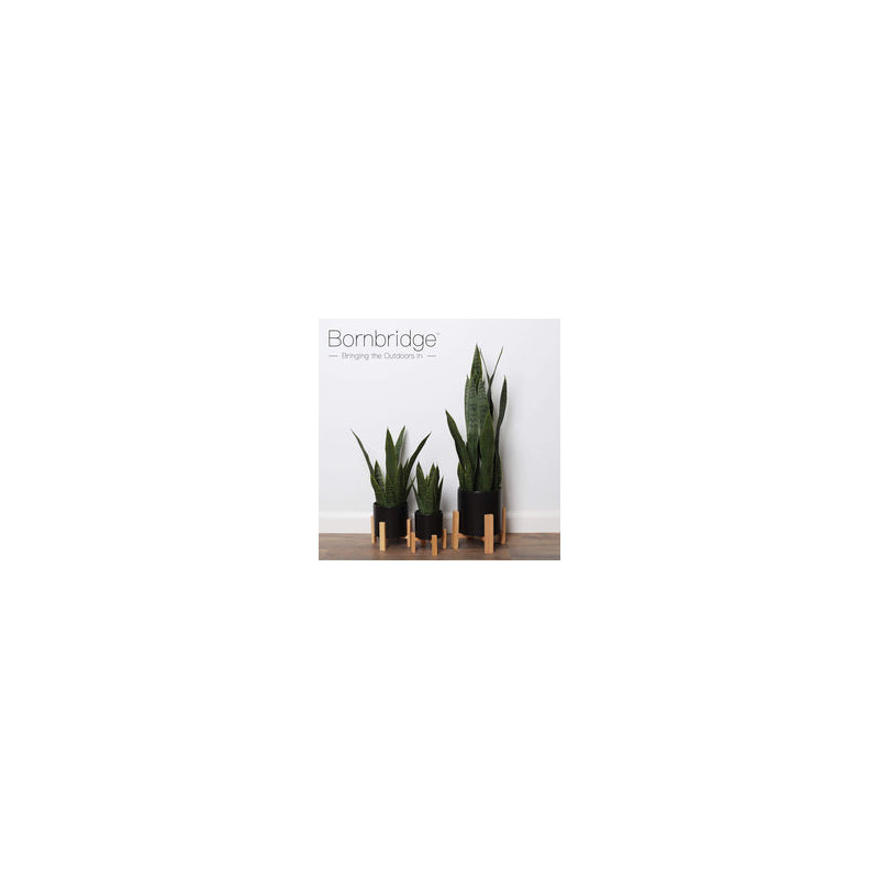Fausse plante à plantes en pot 16 po Bornbridge, H 16 po x l 5 po x P 5 po