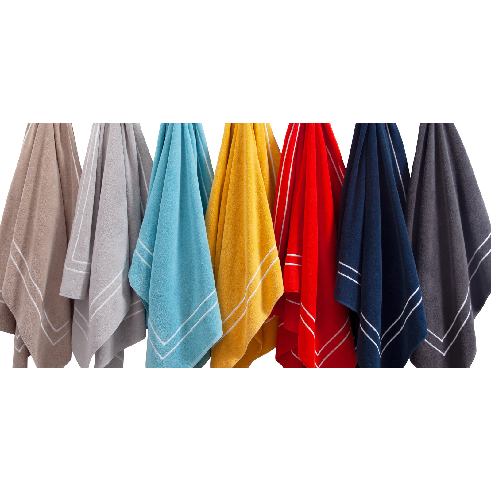 Murphie Turkish Cotton Beach Towel, Navy