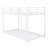 Safe And Stylish Low Metal Bunk Bed With Ladder-1865649383