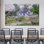 «Van Gogh Village House», impression sur toile: paysage impressionniste rétro, toiles à cadre doré 1P