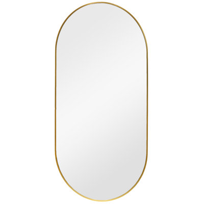 Laquentin Aluminum Flat Wall Mirror