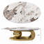 Coffee Table with Sculptural Stainless Steel Base-1769005523