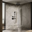 Pomme de douche ronde à fixation murale ou au plafond à fonction unique 14 po, 2,5 gallons par minute-66779261