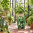 Green Tropical Leaf Ceramic Garden Stool