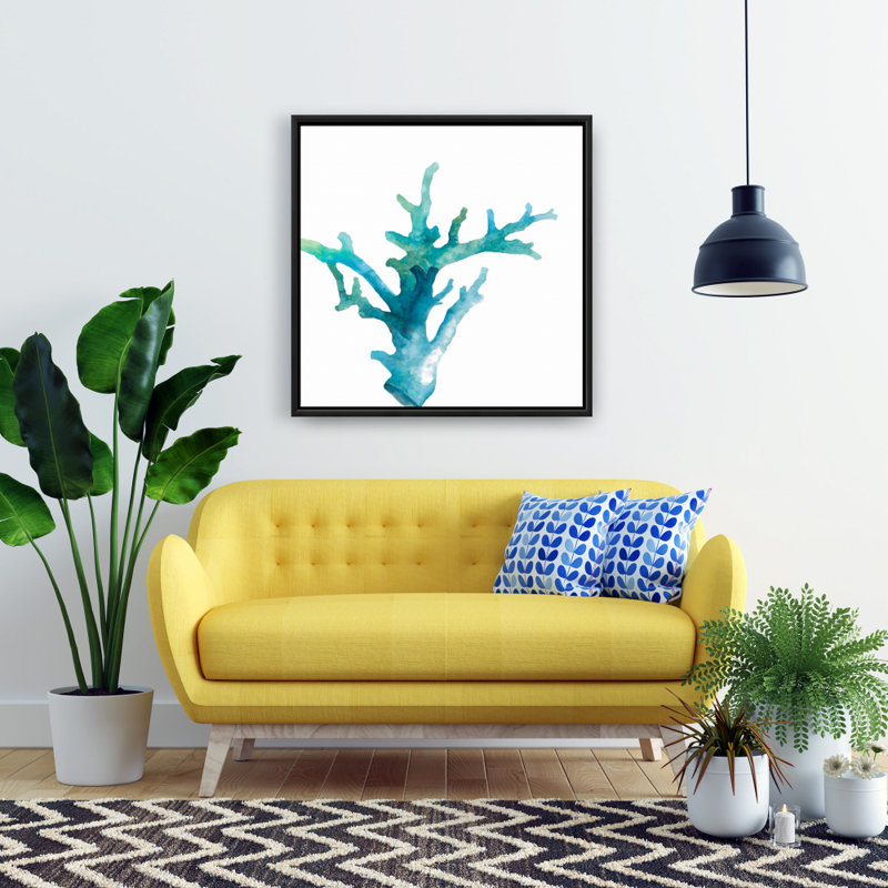 "Aquarelle corail de mer"