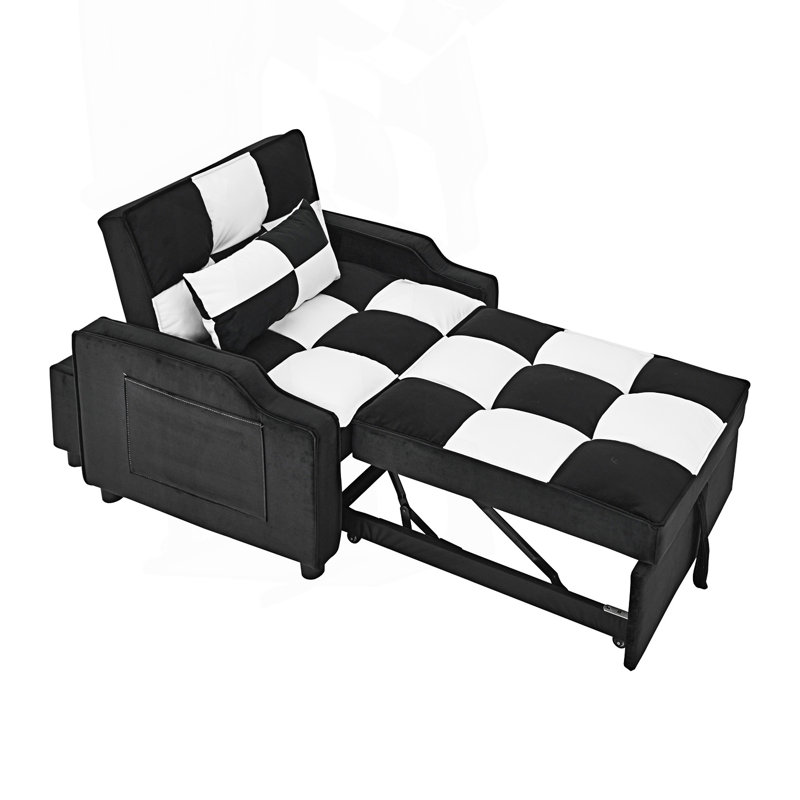 Fauteuil moderne, canapé-lit avec lit escamotable, canapé-lit convertible 3 en 1