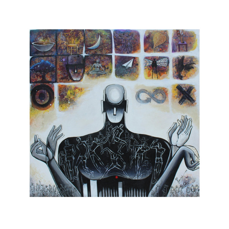 My My Heavenly Bliss, peinture | Acrylique sur toile | Par Pradeepta Kishore Das
