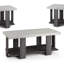 Ensemble de table basse 3 pièces avec table basse et deux tables de bout assorties