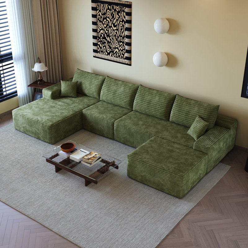 Canapé modulaire 135 po avec repose-pieds Cloud