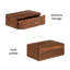 Tablette flottante murale en bois massif Fig