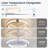 20" Ultra-Thin Flush Mount Smart Ceiling Fan with Light, Remote & App Control, 6 Speeds, Dimmable 3000K-6500K, Reversible Motor-736734073