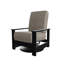 Chaise berçante pivotante cachée en polymère Leeward-98358831-98358832