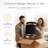 Tova Upholstered Ottoman With Gold Trim-2112615061