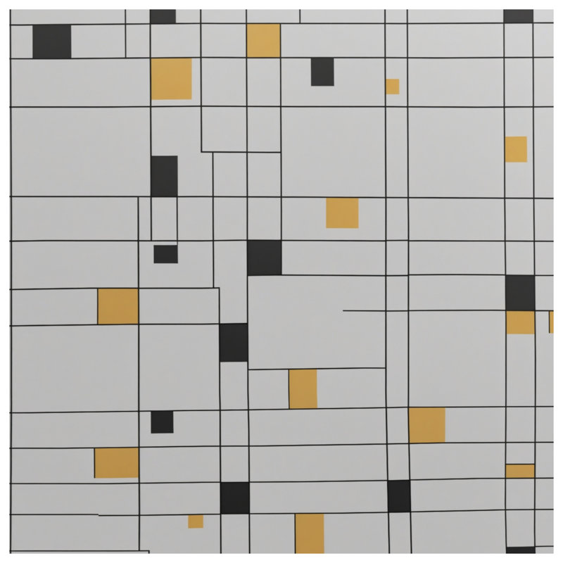 Couvertures blanches, noires et jaunes, L 50 po x H 60 po