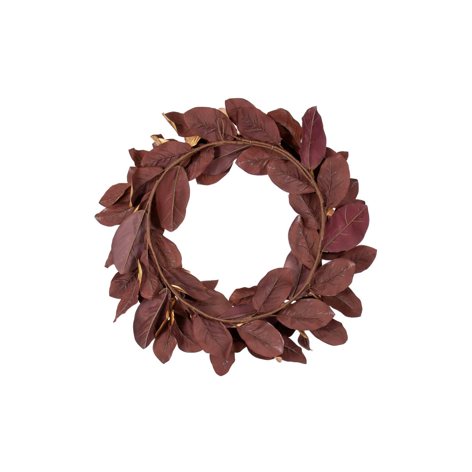 18'' Faux Magnolia Polyester Wreath