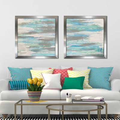" Blue Gaze (square) " by Cassie Studios 2 - Pieces