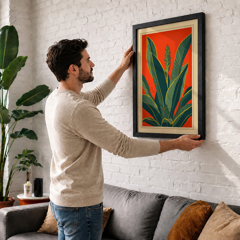Radiance Botanical - Print, A1 - 84.1 x 59.4 cm, Oak