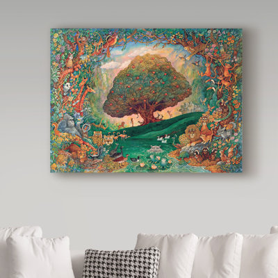 'Tree of Knowledge' Acrylic Painting Print on Wrapped Canvas