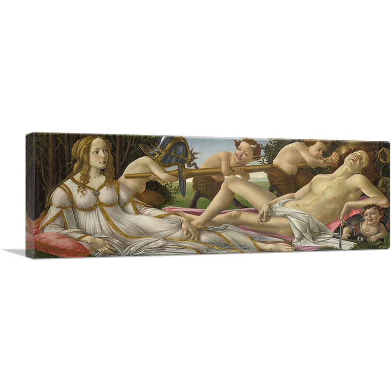 Vénus et Mars 1480 - impression, H 16 po x l 48 po x P 1,5 po